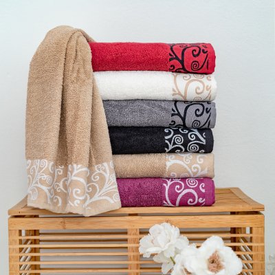 Stanex ručníky a osušky VENEZIA ŠEDOHNĚDÁ Osuška 70 x 140 – Zboží Mobilmania
