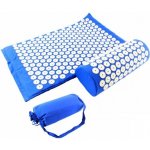 FIT Life AG483B Akupresurní podložka 65 x 40 x 2 cm s polštářem 14 x 37 x 10 cm modro-bílá – Zboží Mobilmania