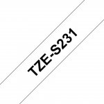 Brother TZE-S231, bílá/černá, 12mm – Zboží Dáma