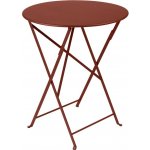 Fermob Bistro 60 cm Zemitě červený kovový skládací stůl – Hledejceny.cz