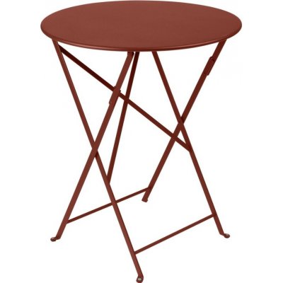 Fermob Bistro 60 cm Zemitě červený kovový skládací stůl – Hledejceny.cz