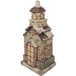 Béžová antik dekorace domek kostel - 36*30*80 cm - Clayre & Eef – Zboží Dáma