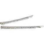 Štrasové pérko do vlasů 2kusy - stříbrné - 1 – Zboží Dáma