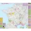 Nástěnné mapy IGN Francie - nástěnná vinařská mapa 98 x 119 cm Varianta: bez rámu v tubusu, Provedení: laminovaná mapa v lištách