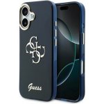 Guess IML 4G Script Metal Logo Zadní Kryt pro iPhone 17 Blue – Zboží Mobilmania