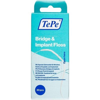 TePe Nit Bridge & Implant Floss 30 ks vláken – Zboží Dáma