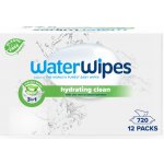 WATERWIPES Ubrousky vlhčené Hydrating clean bez obsahu plastů 12 x 60 ks 720 ks – Sleviste.cz