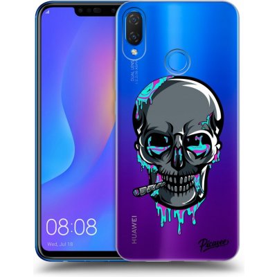 Pouzdro Picasee silikonové Huawei Nova 3i - EARTH - Lebka 3.0 čiré