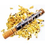 vystřelovací konfety zlaté 40cm – Zboží Mobilmania