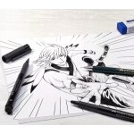 Faber-Castell Pitt Artist Pen Manga 19 ks +12 ks náhradních tuh 6715 12 ks – Zboží Živě