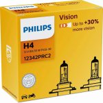 Philips Vision H4 P43t 12V 60/55W 2 ks 12342PRC2 – Zboží Mobilmania