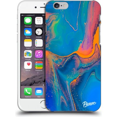 Pouzdro Picasee silikonové Apple iPhone 6/6S - Rainbow čiré – Zboží Mobilmania