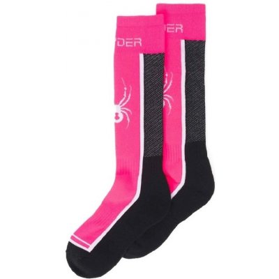 Spyder GIRLS SWEEP Socks bryte bubblegum lyžařské podkolenky růžová/černá