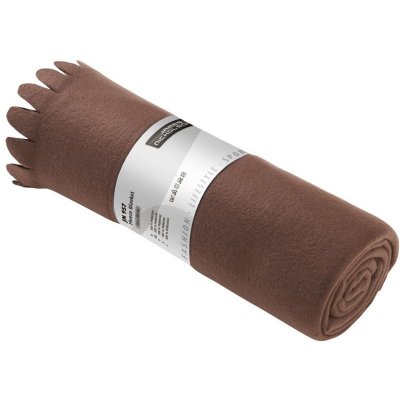 James & Nicholson Fleecová deka s třásněmi čokoládová – Zboží Dáma