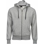 Fashion mikina Tee Jays s dvojitou kapucí a kovovým zipem šedá melír – Hledejceny.cz