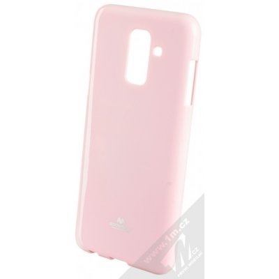 Pouzdro Goospery Jelly Case TPU Samsung Galaxy A6 Plus 2018 světle růžové