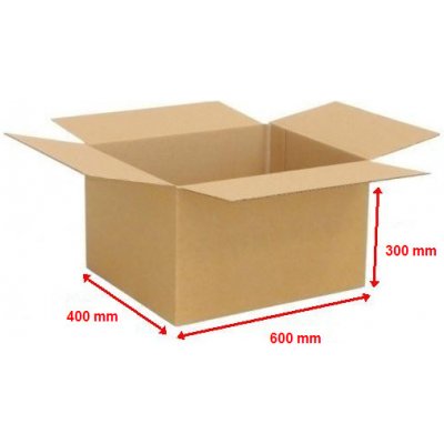 Kartonová krabice 600x400x300 mm - 25 ks (odeslání 3-5 dnů) – Zboží Mobilmania