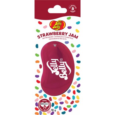 Jelly Belly 3D Air Freshener Strawberry Jam – Zboží Mobilmania