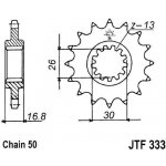 JT Sprockets JTF 333-16RB – Zbozi.Blesk.cz