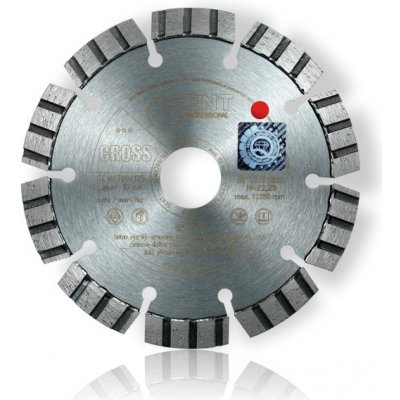 Gent CROSS diamantový kotouč na železobeton a tvrdé stavební materiály Velikost: 600 – Zboží Dáma