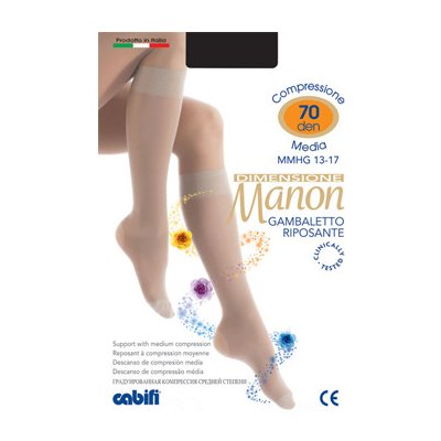 Cabifi Kompresné podkolienky 70 DEN tmavo hnedé – Zboží Dáma