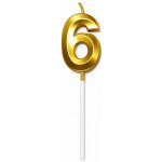 Dortisimo Svíčka zlatá číslo 6 – Zboží Dáma