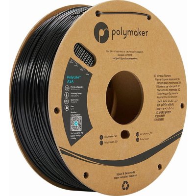 Polymaker PolyLite ASA černá 1,75mm 1kg