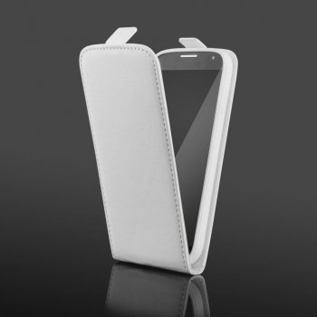 Pouzdro Ego Mobile SAMSUNG G900 S5 bílé - vertikální - Flexi
