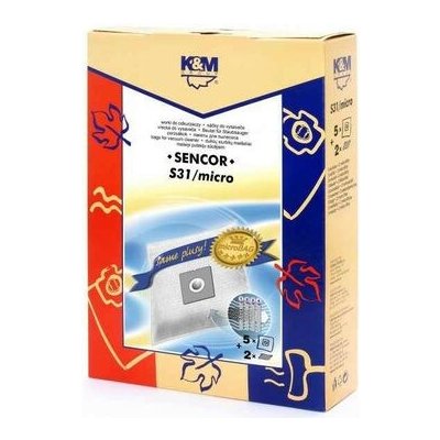 K&M S31 MICRO Sencor SVC45 RD/WH 5 ks