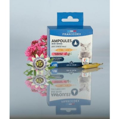 FRANCODEX Anti stress lahvičky pro kočky a koťata 18 x 1 ml – Zboží Dáma