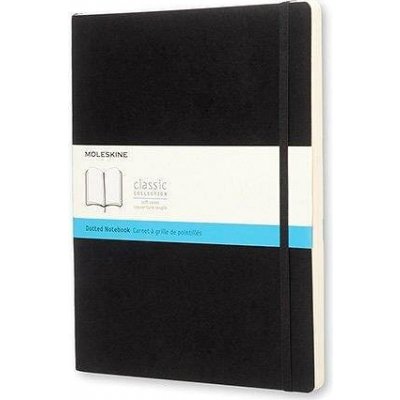 Moleskine XL, měkké desky tečkovaný černý – Zboží Dáma