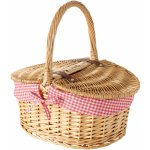 Boltze Home Piknikový proutěný košík DENYA 47 x 34 x 42 cm – Zboží Dáma