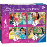 Ravensburger 4v1 Disney Princezny Láskyplná péče 12,16,20,24 dílků – Hledejceny.cz