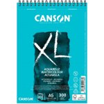 Canson Skicák na mokré techniky XL Aquarelle s kroužkovou vazbou 300g m2 20ks A5 – Hledejceny.cz