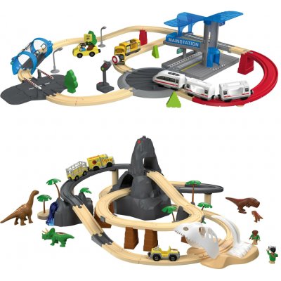 lupilu Dřevěná železnice City Express Dinoland – Zboží Dáma