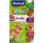 Vitakraft Kräcker Trio-mix králík zelenina & ořech & lesní plody 3 x 56 g – Zbozi.Blesk.cz