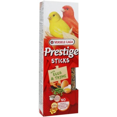Versele-Laga Prestige Sticks pro kanáry Eggs&Thyme 2 x 30 g – Hledejceny.cz