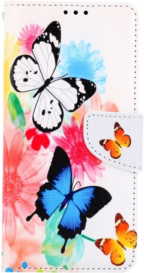 Pouzdro TopQ Vivo Y11s knížkové Barevné s motýlky