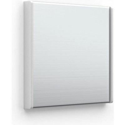 Accept Dveřní tabulka ACS stříbrná čtvercová se šedými bočnicemi (nezásuvný systém, 93 × 93 mm) (stř
