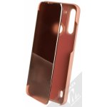 Pouzdro 1Mcz Clear View Moto G8 Power Lite růžové – Zboží Živě