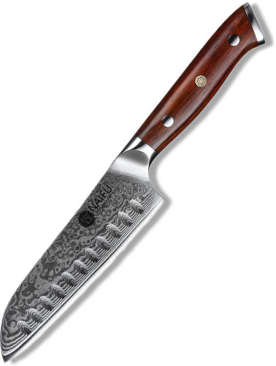 Univerzální nůž santoku z damaškové oceli NAIFU 5\