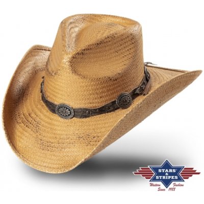 Klobouk slaměný Stars and Stripes Red Rock – Zboží Dáma
