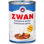 Zwan Koktejlové párky 74% masa 400 g – Zboží Dáma