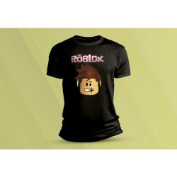 Sandratex dětské bavlněné tričko Roblox. černá