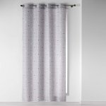Douceur d'intérieur Okenní závěs ELEGANTE, 140 x 260 cm, šedá s oky vícebarevná – Zboží Mobilmania