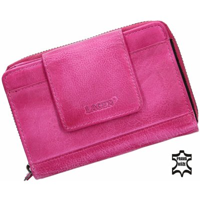 Dámská kožená peněženka Lagen růžová