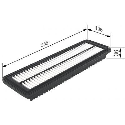 Vzduchový filtr BOSCH F 026 400 455 (F026400455) – Hledejceny.cz