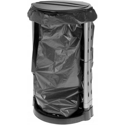 Excellent KO-Y54910060 Plastový stojan s poklopem na pytle 120 l černý – Zboží Dáma