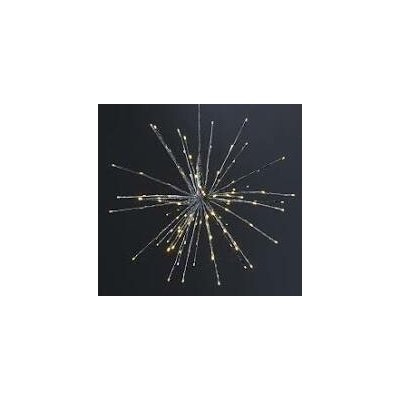 LED vánoční osvětlení FIREWORK EGLO stříbrná ocel a plast 120xLED 0,06W 411053 | Nakup světlo – Hledejceny.cz