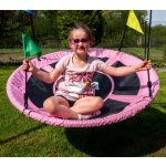 Aga závěsný houpací kruh 100 cm růžová – Hledejceny.cz